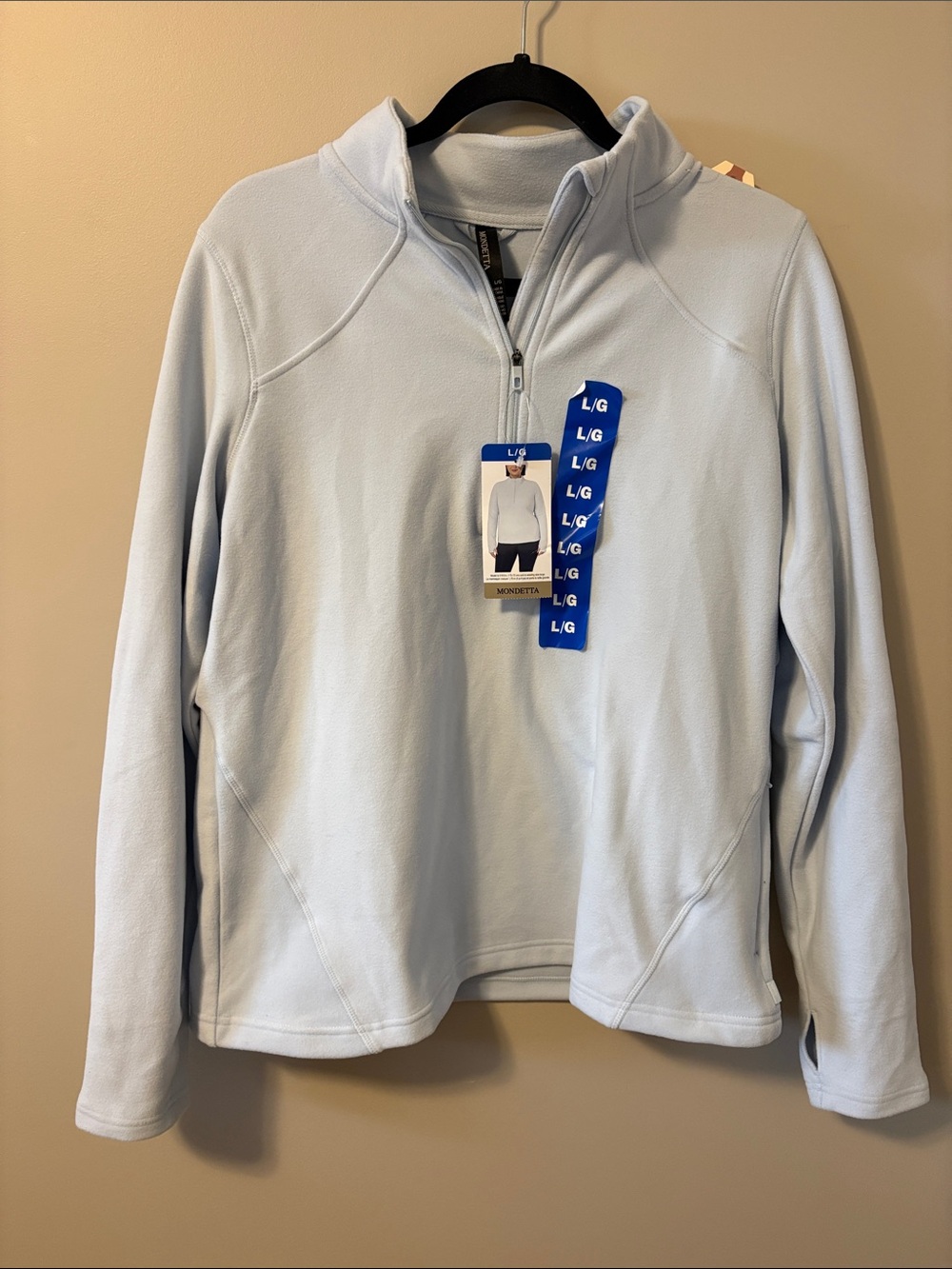 Mondetta Light Blue Quarter-Zip Fleece Pullover
